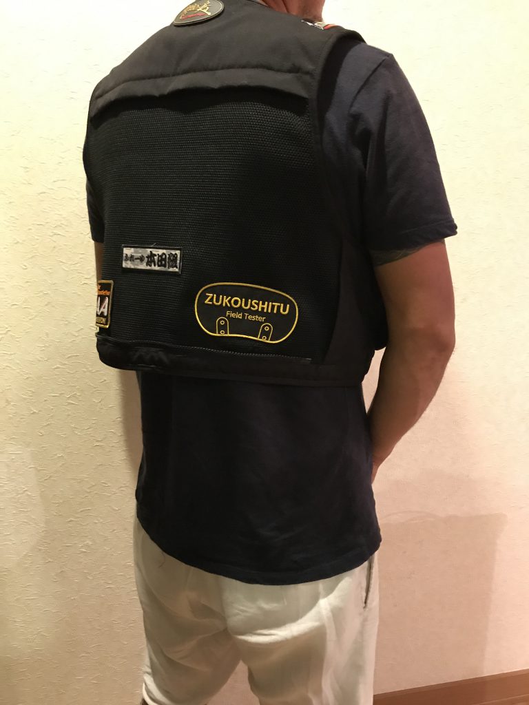 黒鯛 餌箱 ワッペン フィールドテスター募集中 ベスト装着イメージ