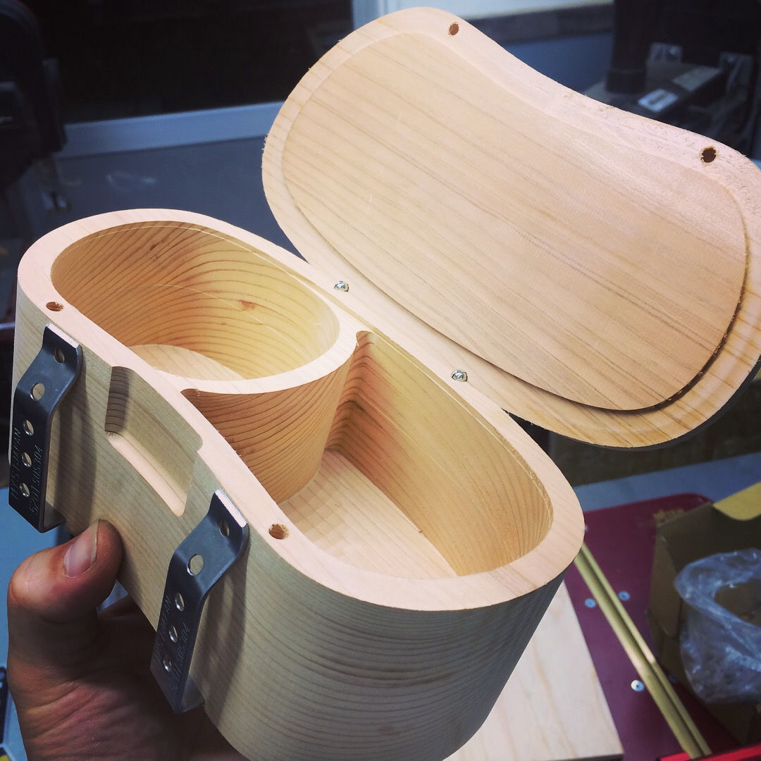 黒鯛 餌箱 拭き漆 漆器 黒鯛工房 箱正 箱政 チヌ ヘチ 落し駒 二層式00