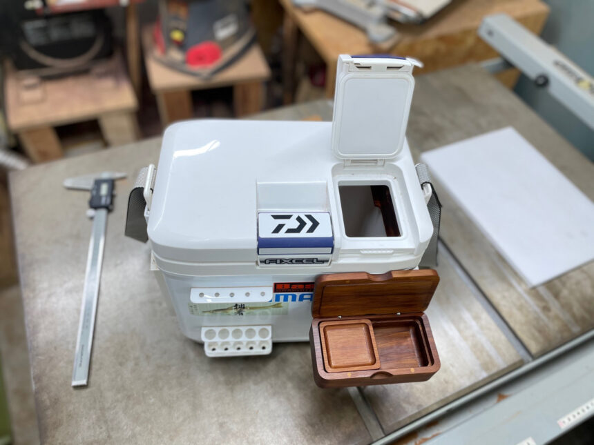 通販 木製キス釣り用餌箱3箱ｾｯﾄ 木枠付 ｼﾏﾉﾌｨｸｾﾙｻｰﾌ9L用 納期約3カ月